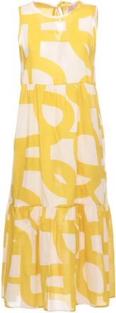Marella Kleedjes, Dames, Geel, S, Katoen, Linea Emme Jurk