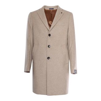 Breras Milano Breras, Heren, Mantels, Bruin, Maat: 2XL Wol