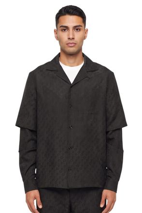 Off-white Black Jacquard Regular Shirt