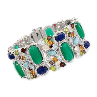 Ross-Simons 85.00- Multi-Gem Bracelet in Sterling Silver