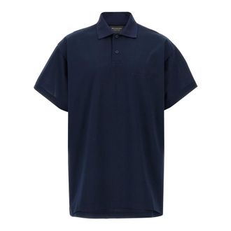 Balenciaga Intertwined Polo - male - Balenciaga - Polo Shirts - Blue - M - Tops
