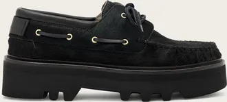 AllSaints Aastha Fur Boat Shoes