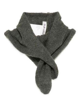 Our Legacy Miniature scarf - unisex - Wool/Alpaca/Polyamide - One Size - Green