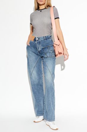 J.W.Anderson Jeans With Logo, Womens, Blue