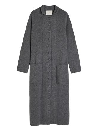 Lisa Yang button pockets coat - women - Cashmere - 0 - Grey