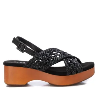 Xti Womens Fashion Platform Sandals In Black