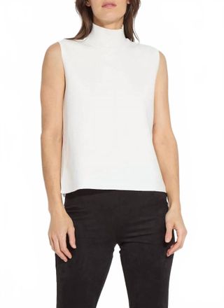 Lyss&eacute; Gianna Knit Turtleneck Top In Snow White
