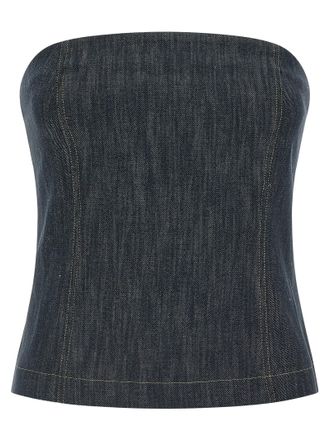Brunello Cucinelli Blue Denim Womens Shirt
