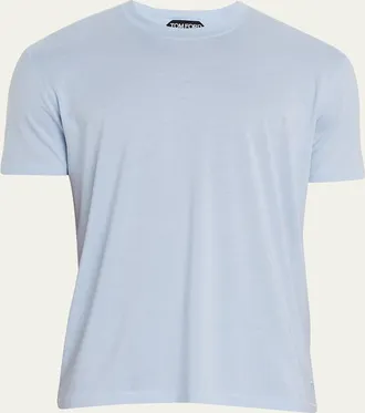 Tom Ford Mens Lyocell-Cotton Crewneck T-Shirt