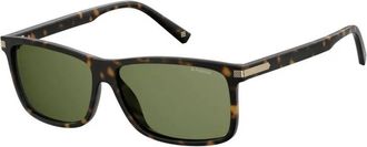 Polaroid Polarized Green Rectangular Mens Sunglasses PLD 2075/S/X 0086/UC 59