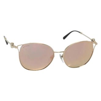 Bulgari Pre-owned Accessories, female, Yellow, Size: ONE SIZE Pre-owned Metal Sunglasses