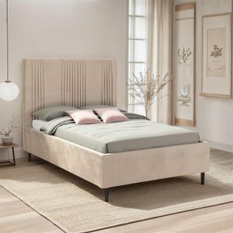 Seconique Maine 46 (Double) Bed in Taupe | Size: Double