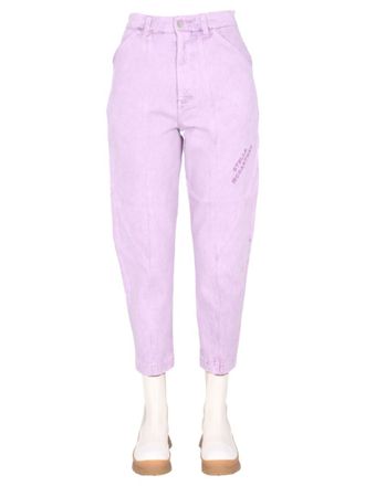 Stella McCartney Purple Tapered High Rise Jeans