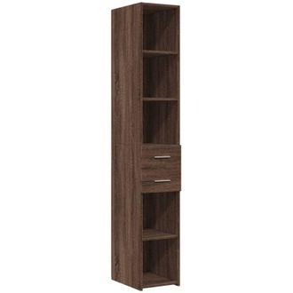 vidaXL Credenza Rovere Marrone 30x42,5x185 cm in Legno Multistrato - Vidaxl