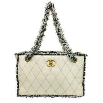 Chanel Pre-owned Tote Bags, female, Beige, Size: ONE SIZE Pre-owned Leather totes