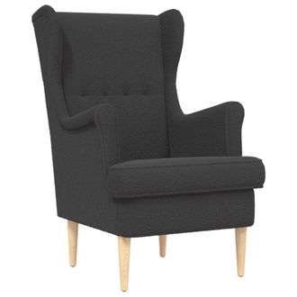 vidaXL Sill&oacute;n Gris Oscuro Boucl&eacute; Vidaxl