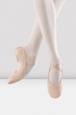 Bloch BLOCH Ladies Proflex Leather Ballet Shoes, Pink Leather
