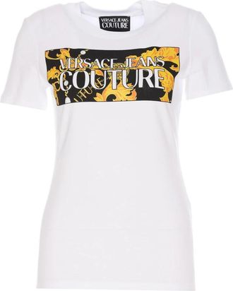 Versace Jeans Couture T-shirts en Polos - Dames - T-shirts - Wit - 2XS - Tops