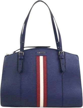 Bally Tweedehands leren schoudertassen - Dames - Vintage Schoudertas - Blauw - ONE Size - Leer - Vintage
