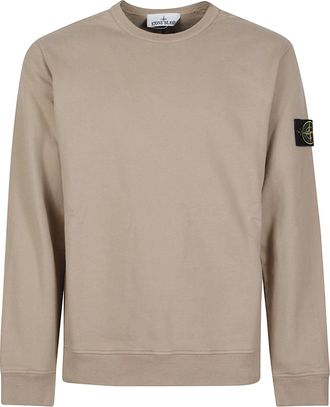 Stone Island Minimalist Sleeve Patch Cotton Sweatshirt
