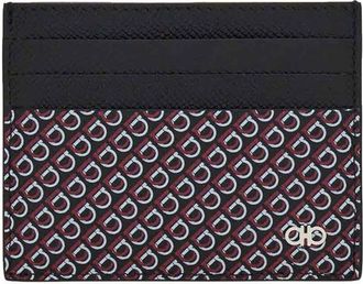 Ferragamo Hammered Leather Card Holder