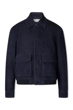 Frame Denim Suede Blouson Jacket