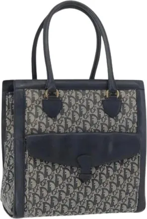 Dior Pre-owned Tote Bags, female, Blue, Size: ONE SIZE Pre-owned Trotter Tote Bag