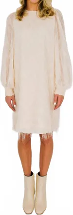 Summum Fluffy Dress In Ivory