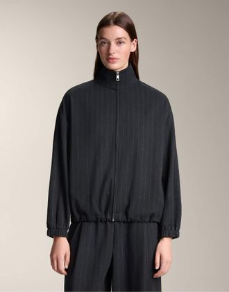 Oysho Giacca strutturata color blu navy gessata