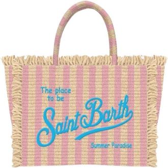 Saint Barth Colette Semi-structured Bag - Dames - Shoppers - Beige - ONE Size - Katoen - Tassen