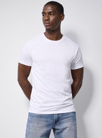 Le 31 Mens Soft stretch jersey T-shirt Muscle fit