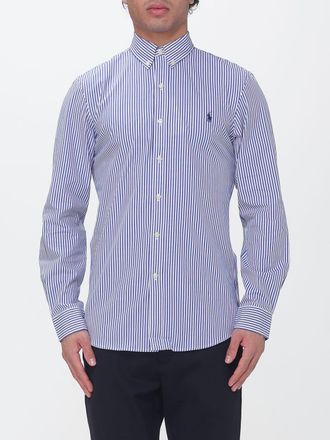 Polo Ralph Lauren Camicia a righe in cotone stretch con logo Pony ricamato