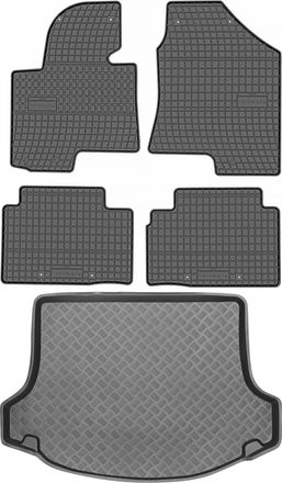 OEM Juego De Alfombrillas De Goma Para Coche Y Alfombrilla Para Maletero Para Kia Sportage Suv (2010-2015)