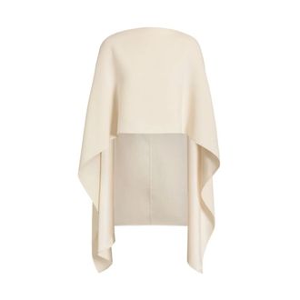 Alberta Ferretti Jassen, Dames, Wit, ONE Size, Satijn, Alberta Ferretti Sjaals