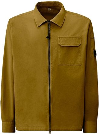 C.P. Company Overshirt in gabardine - - Jackets - Uomo - Verde - M