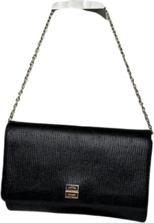 Givenchy Pre-owned Clutch - Dames - Vintage Clutch - Zwart - ONE Size - Leer - Vintage