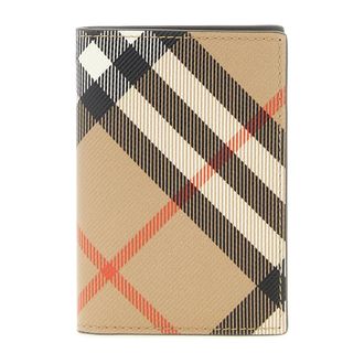 Burberry Haymarket Check Bi-Fold Portemonnee - Heren - Accessoires - Veelkleurig - Maat: ONE Size Katoen