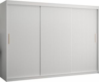 Mirjan24 Mobilier1 - Armario Elblaru 102, Blanco, 200x250x62cm, Puertas De Armario: Correderas, N&uacute;mero De Estantes: 0