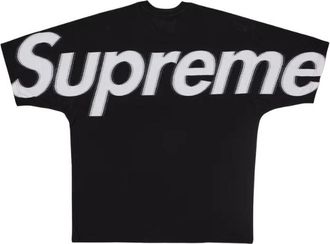 SUPREME Intarsia Zwarte Streetwear Top - Heren - T-shirts - Zwart - L - Tops