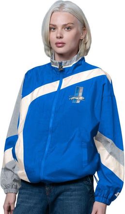 Starter Womens Starter Blue/Silver Detroit Lions Vintage 1st Quarter Full-Zip Windbreaker at Nordstrom, Size Xx-Large