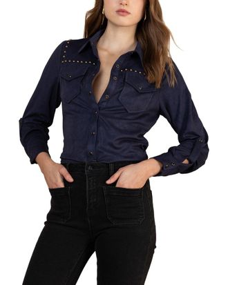 Hale Bob Hale Bob Simone Long Sleeve Woven Blouse