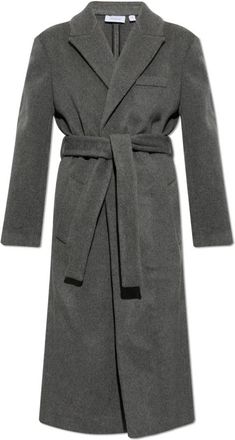 Off-white Kasjmieren jas - Dames - Mantels - Grijs - Maat: XS Kasjmier