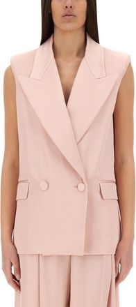 Nina Ricci Double-Breasted Sleeveless Jacket-Donna