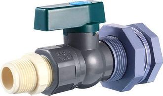 OEM Rubinetto In Pvc Da 3/4 Di Pollice Per Sistema Di Raccolta Dellacqua Piovana - Valvola Con Raccordo A Parete E Adattatore Per Tubo Flessibile Per Acqu
