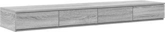 vidaXL Vidaxl - Bed Drawers Grey sonoma 150 x 36.5 x 16.5 cm Engineered wood