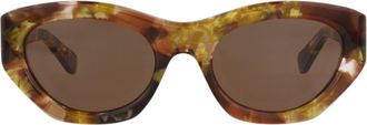 Chlo&eacute; Cat Eye-Frame Recycled Acetate Sunglasses
