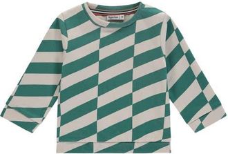 Babyface Asymmetrical Print Sweatshirt in Green at Nordstrom, Size 18M