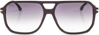 Victoria Beckham Rechthoekige zonnebril - Dames - Zonnebrillen - Rood - ONE Size - Accessoires