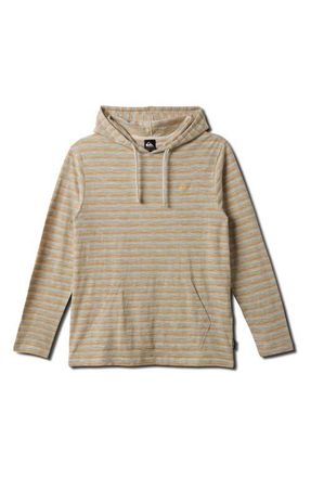 Quiksilver Stripe Slub Hoodie in Golden Haze at Nordstrom, Size Small