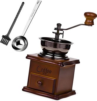 OEM Molinillos De Caf&eacute; Manuales Port&aacute;tiles Con Base De Madera Para Le-1